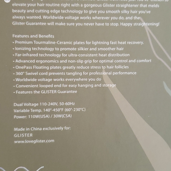 Glister Paradise - Savage Flat Iron - Picture 3 of 5